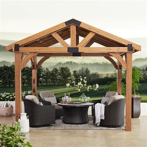 of outdoor entertaining space is an elegant choice that adds a pleasing aesthetic to backyards, decks, patios, gardens, and much more. . Sam club gazebo